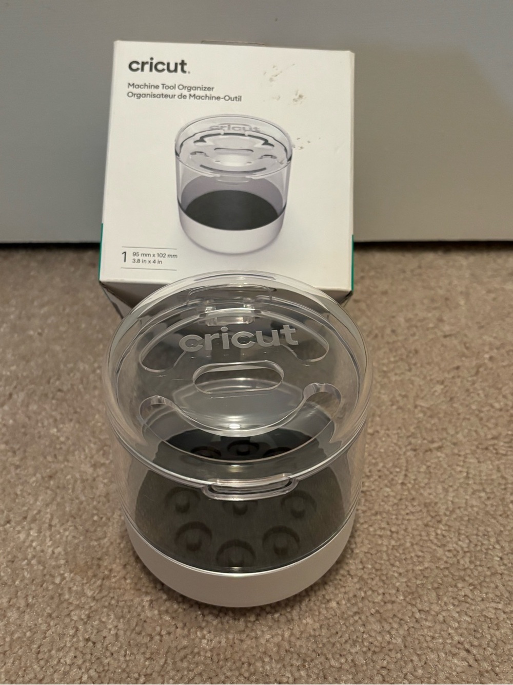 Cricut Machine Tool Organizer Clear White New In Box